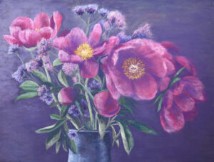 Floral paintings by Lorraine Roberts
