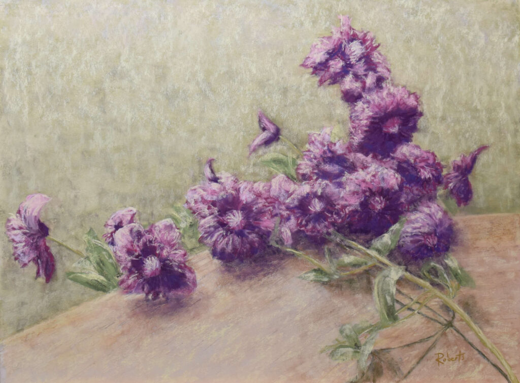 Floral painting by Lorraine Roberts