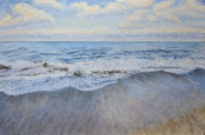 Coastal seascape painting for living room